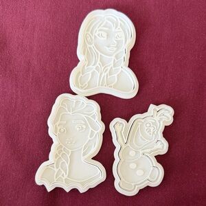 Frozen Cookie Cutter & Stamp Set 3D Printed